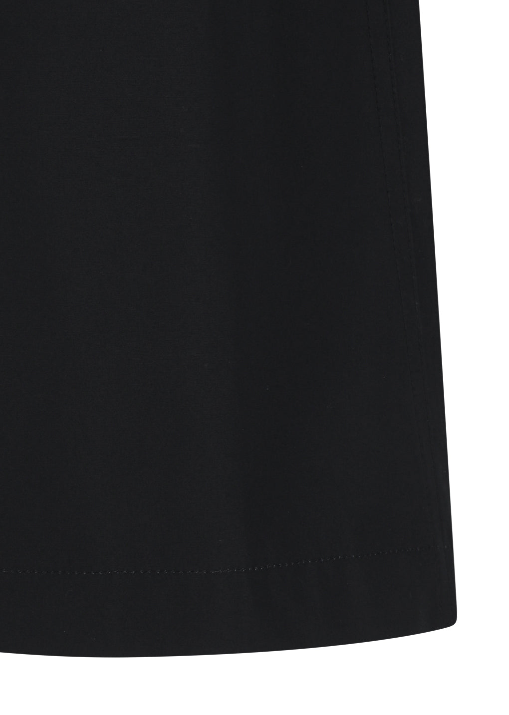 two tuck wide shorts, black