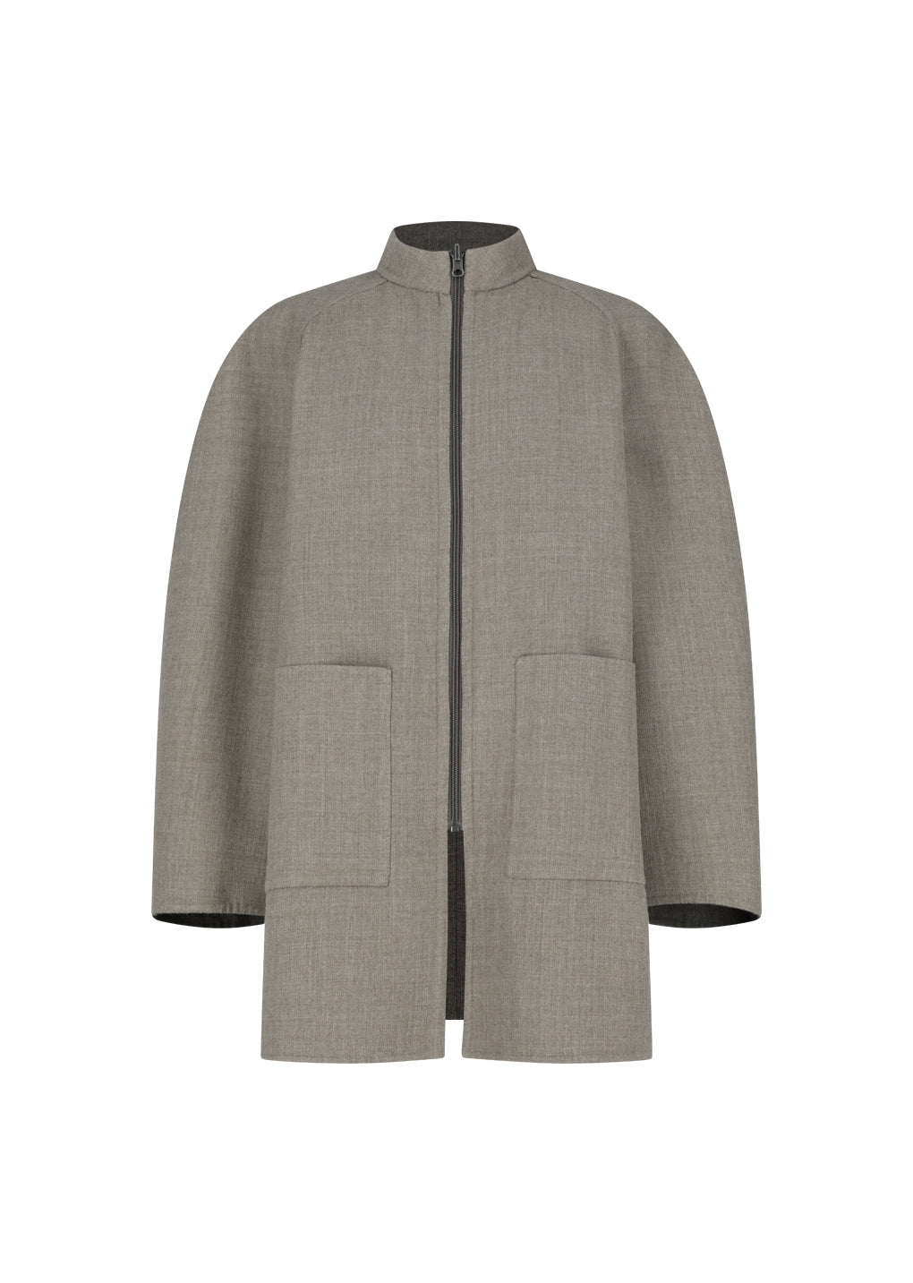 handmade raglan coat, brown