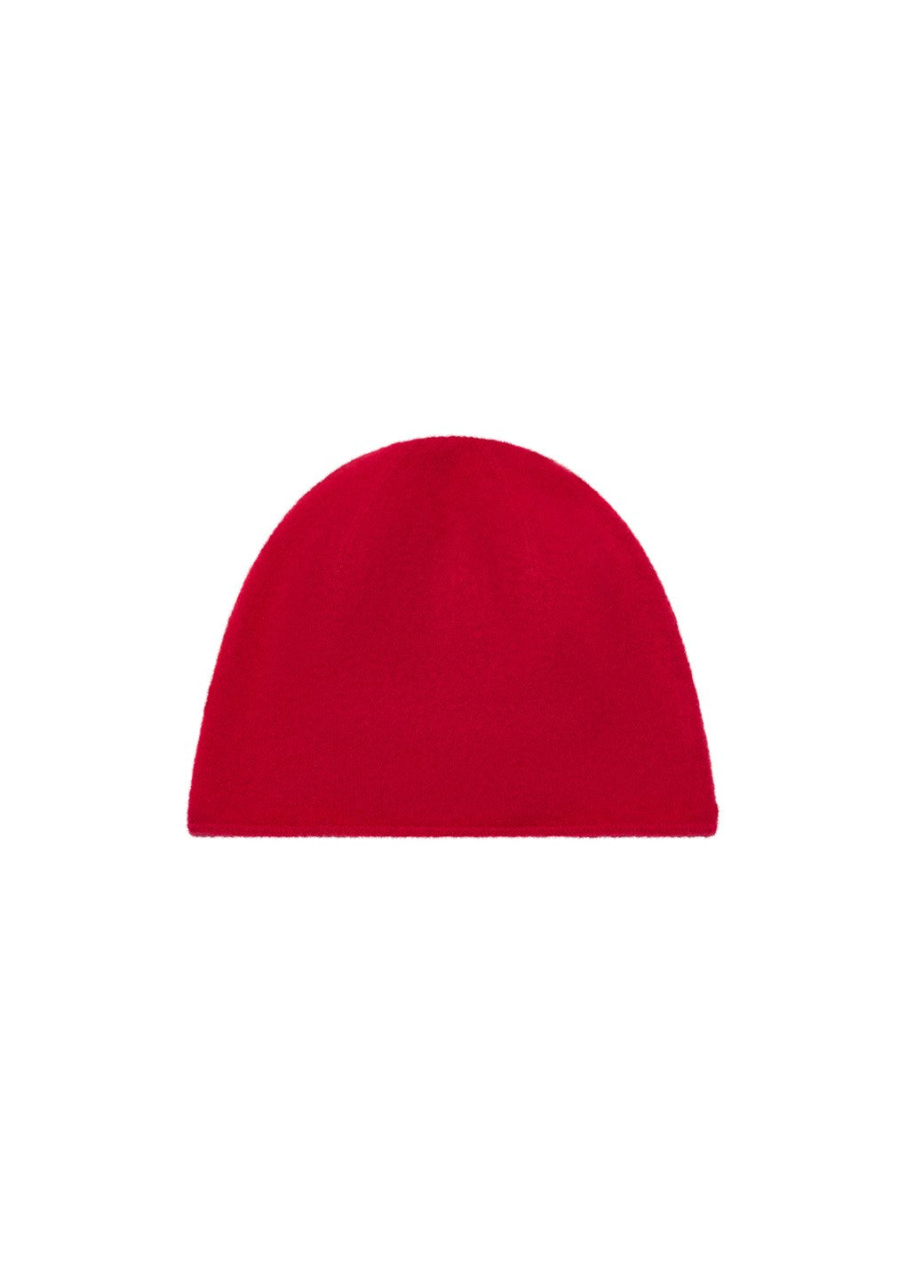 cashmere knit beanie, red