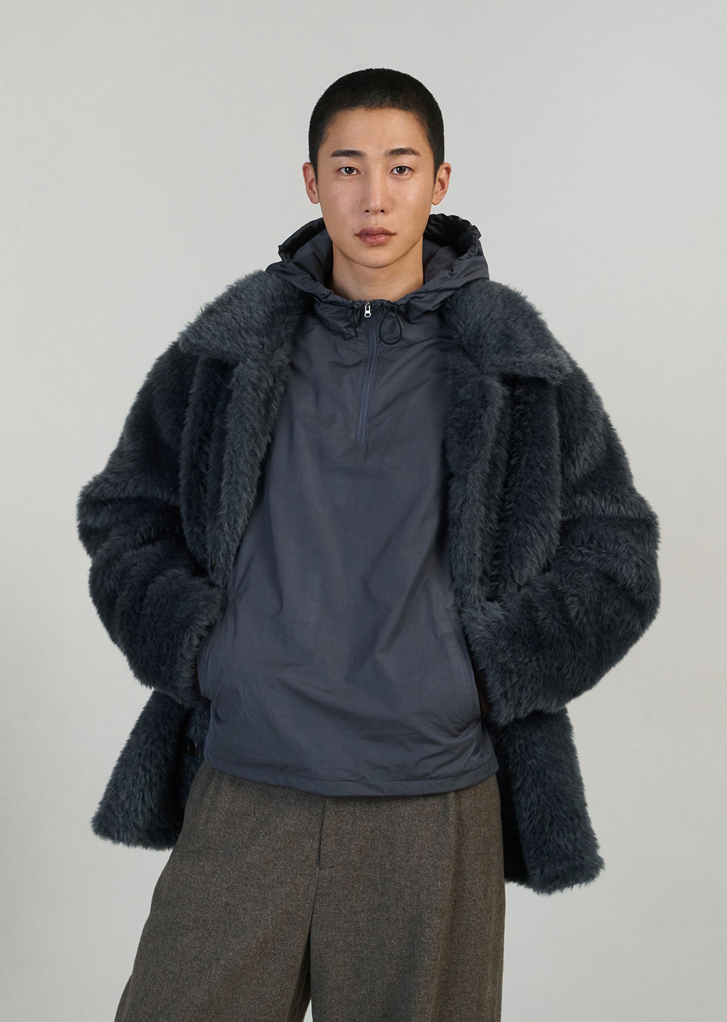 FUR MID COAT