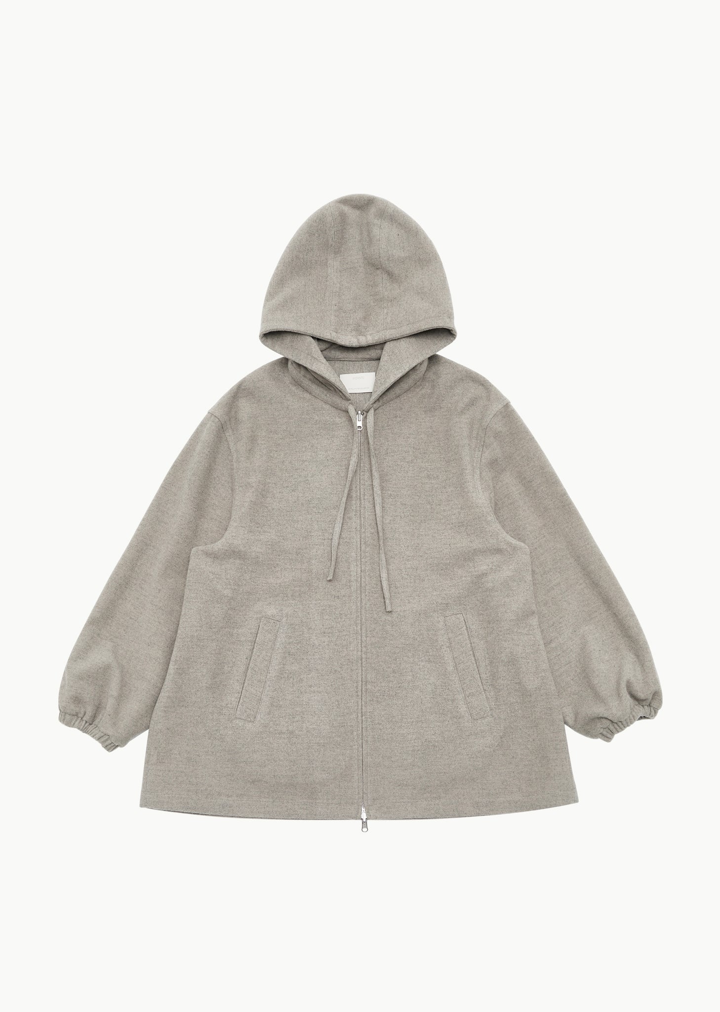 WOOL ZIP UP PONCHO (2 COLORS)