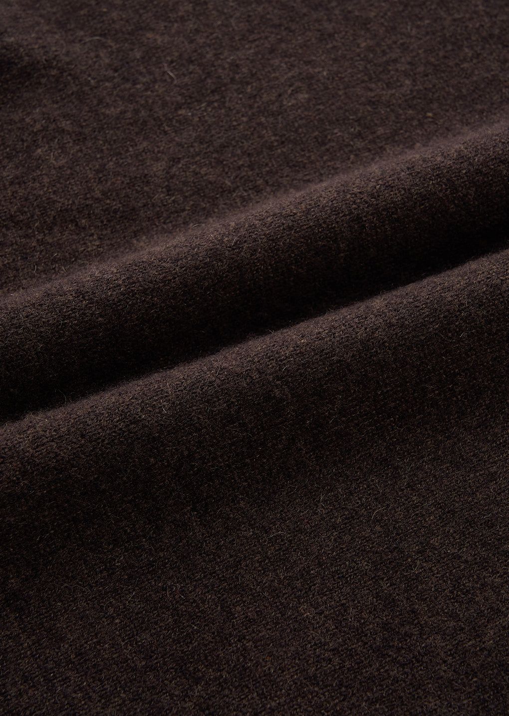 cashmere half neck knit top, brown