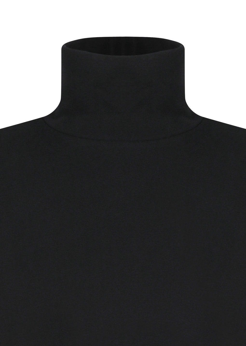 slim fit turtle neck t-shirts, black