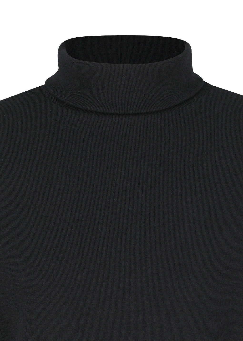 slim fit turtle neck t-shirts, black