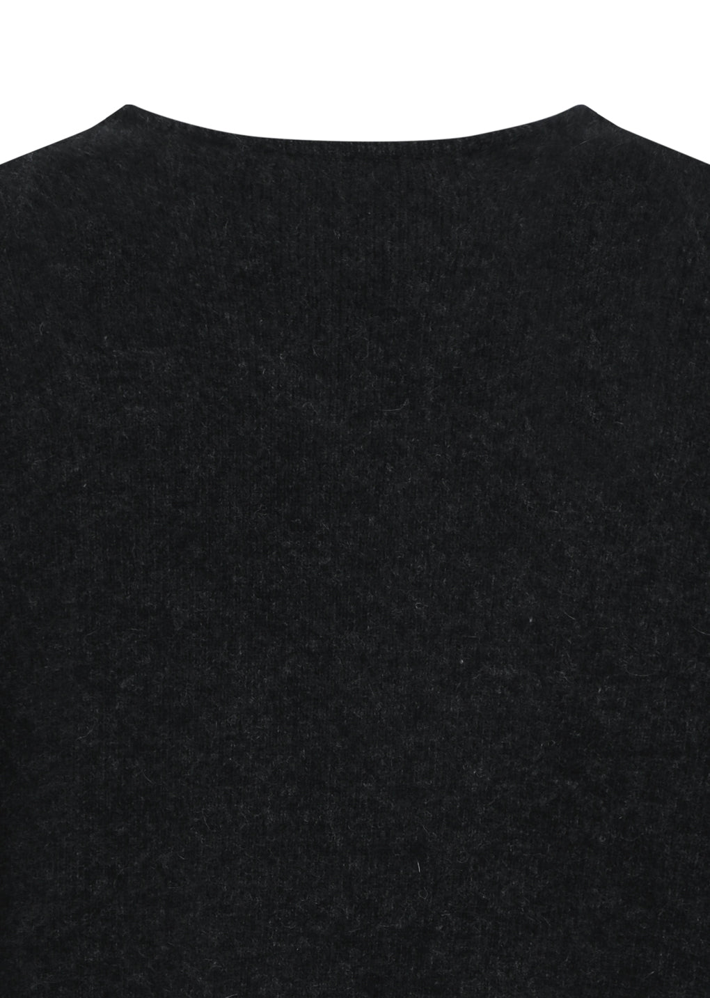 racoon v-neck knit, dark grey