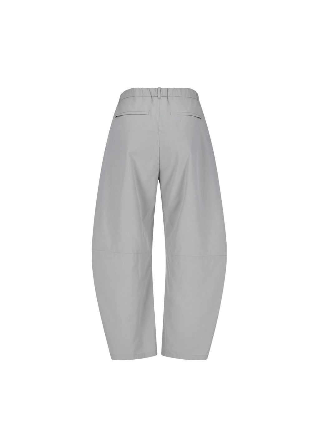 curved zip banding pants, grey