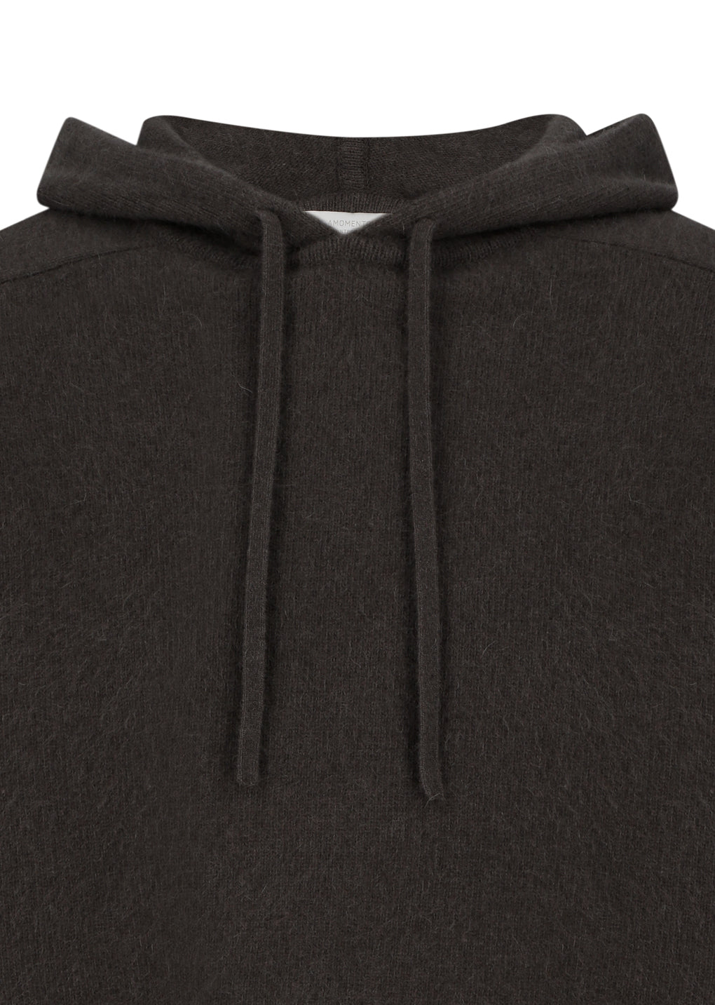 racoon hoodie knit, brown
