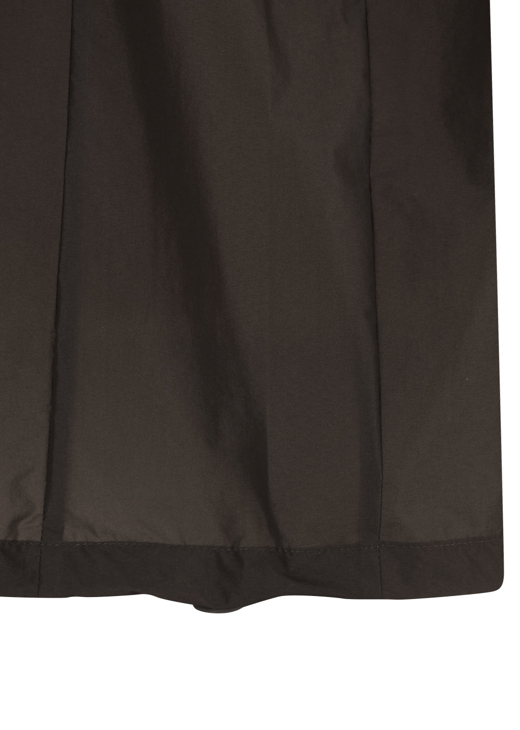 sheer nylon cowl neck anorak, brown