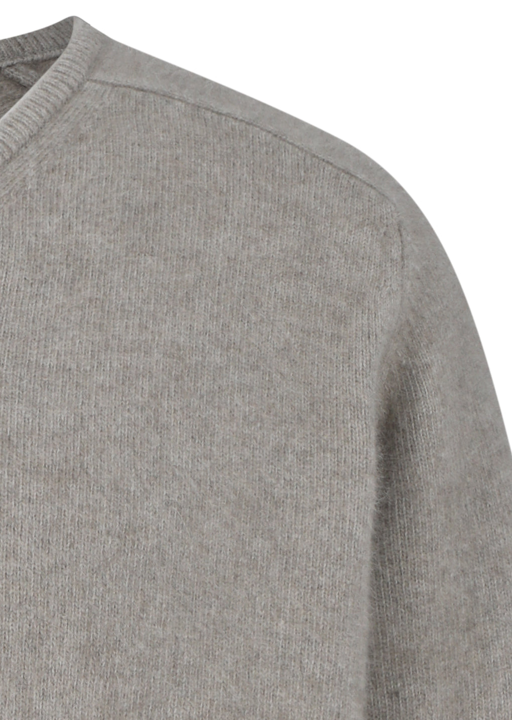 racoon v-neck knit, beige