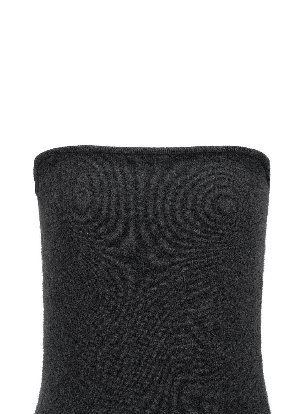 cashmere bandeau snood, melange grey