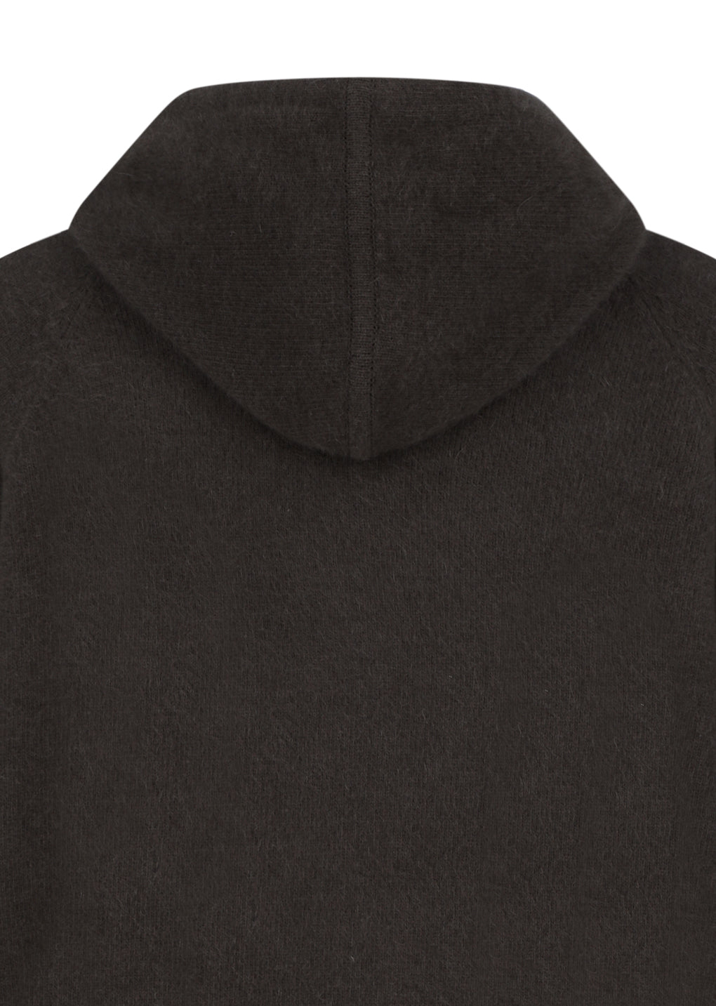 racoon hoodie knit, brown