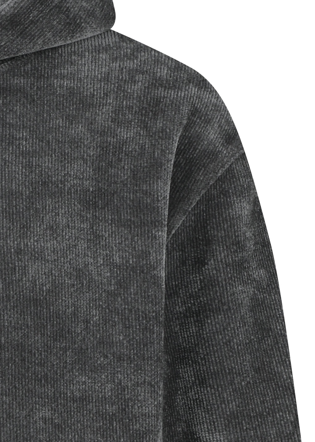 velvet reversible hoodie, grey