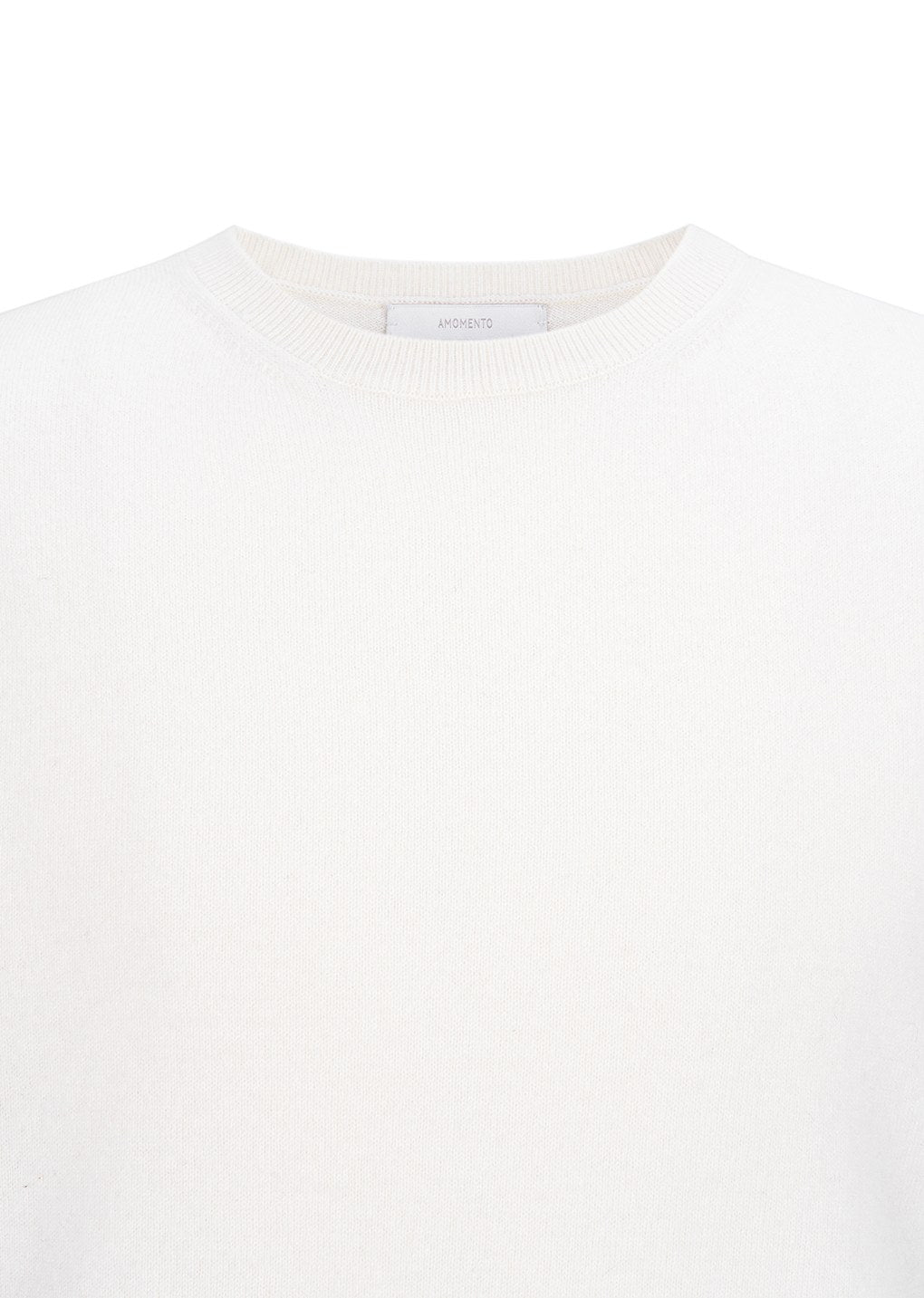 cashmere easy half sleeve knit, ivory