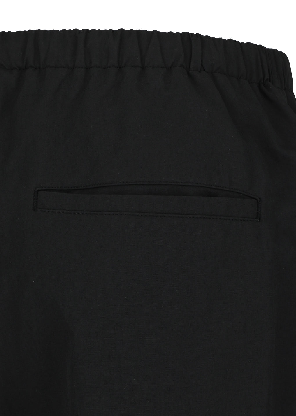 drawstring wide fatigue pants, black