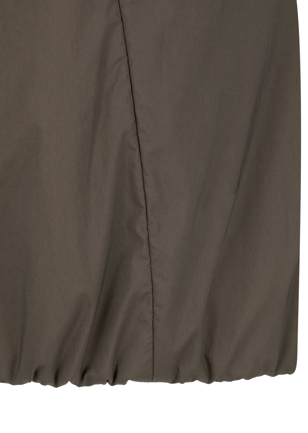 sheer nylon padded vest, brown