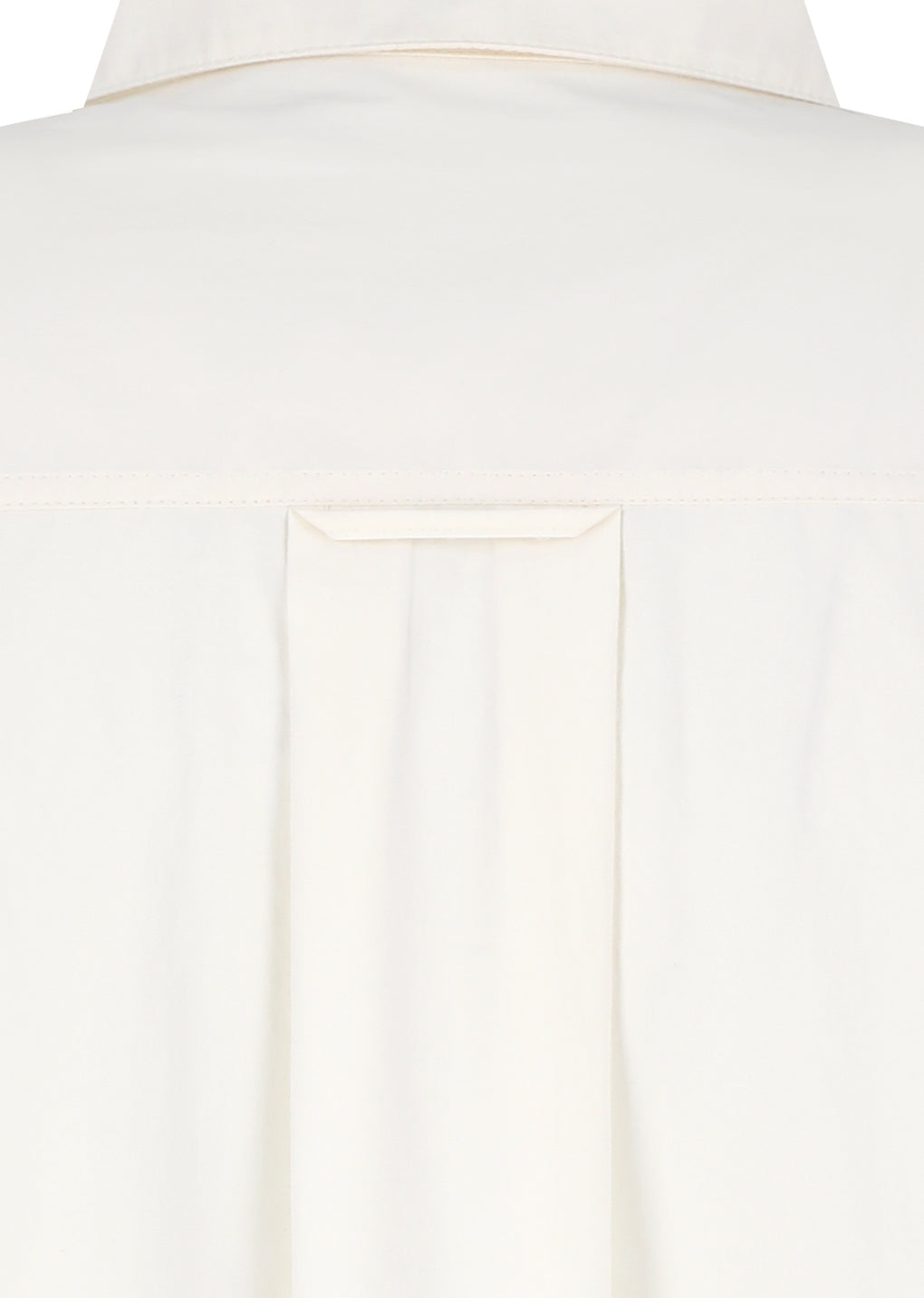 neck shirring oversized shirts, ecru