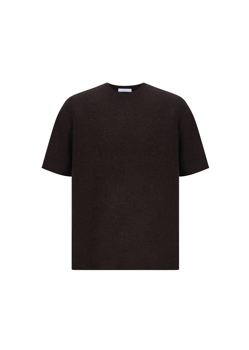 cashmere easy half sleeve knit, brown