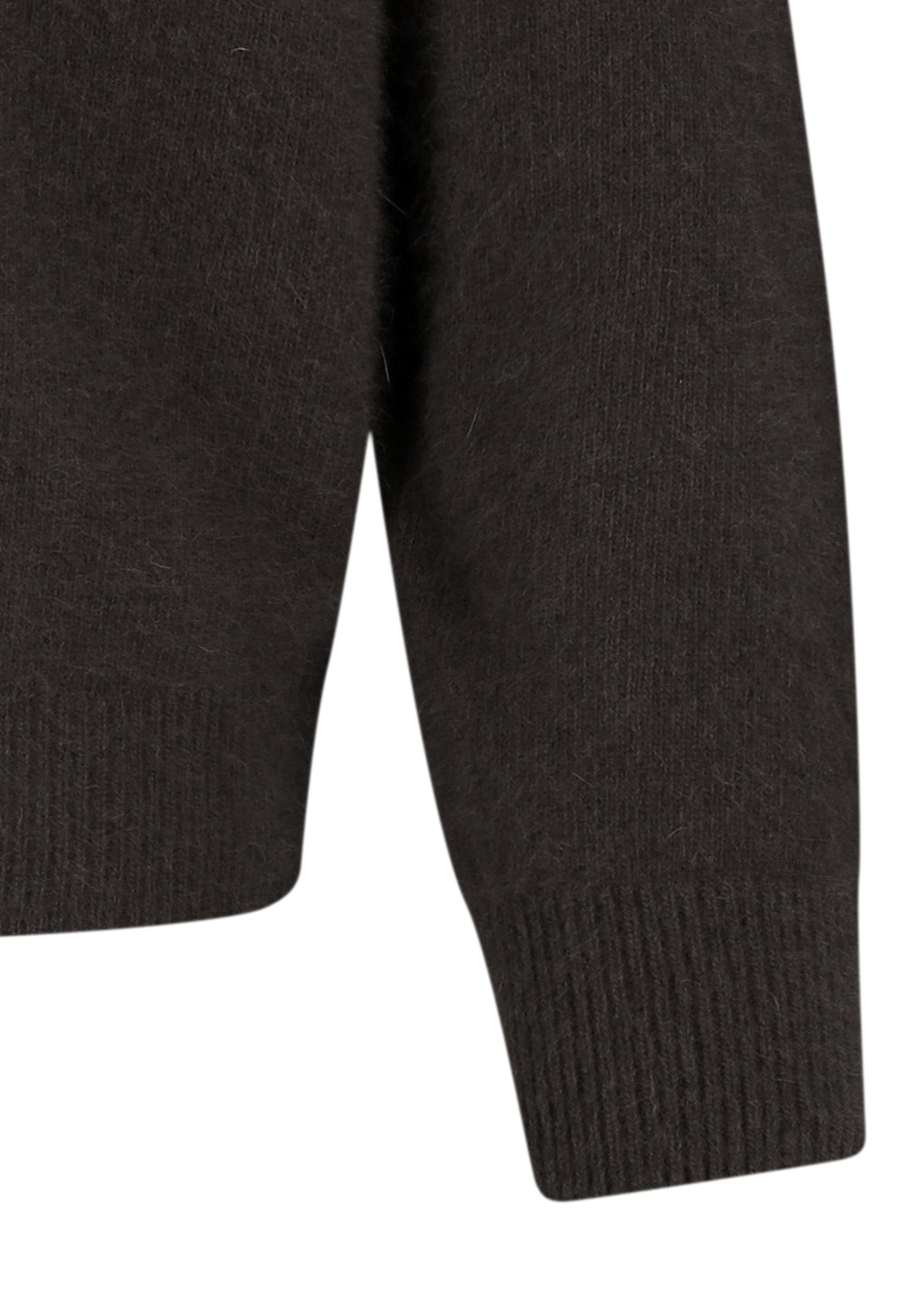 racoon hoodie knit, brown