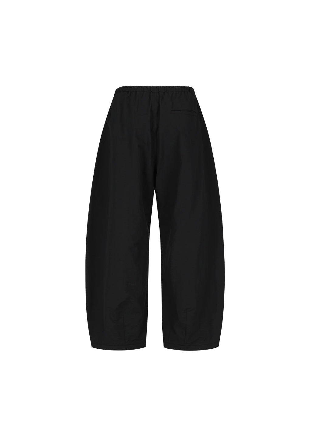 drawstring wide fatigue pants, black