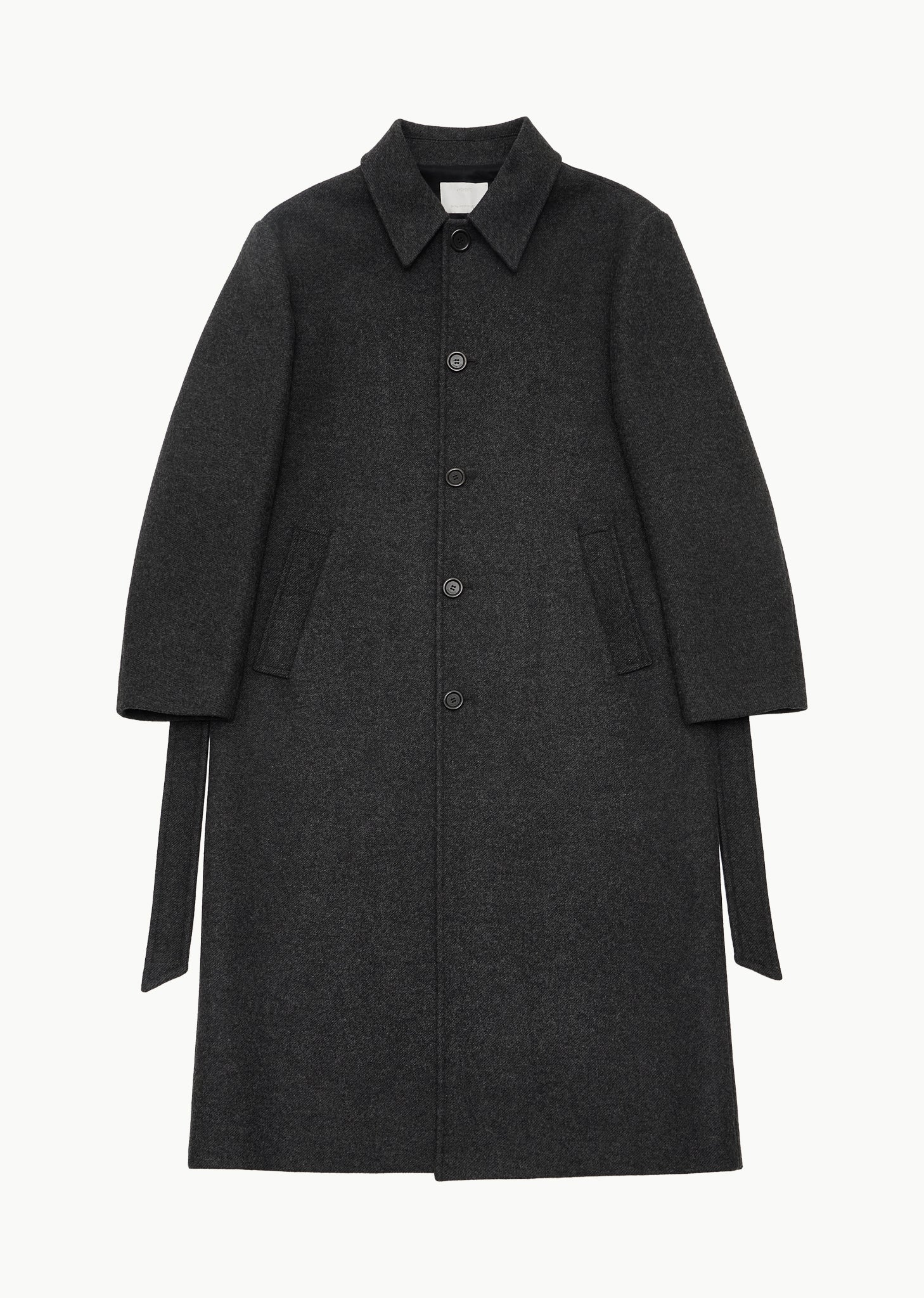 MENS SINGLE BREASTED LONG COAT (2 COLORS)