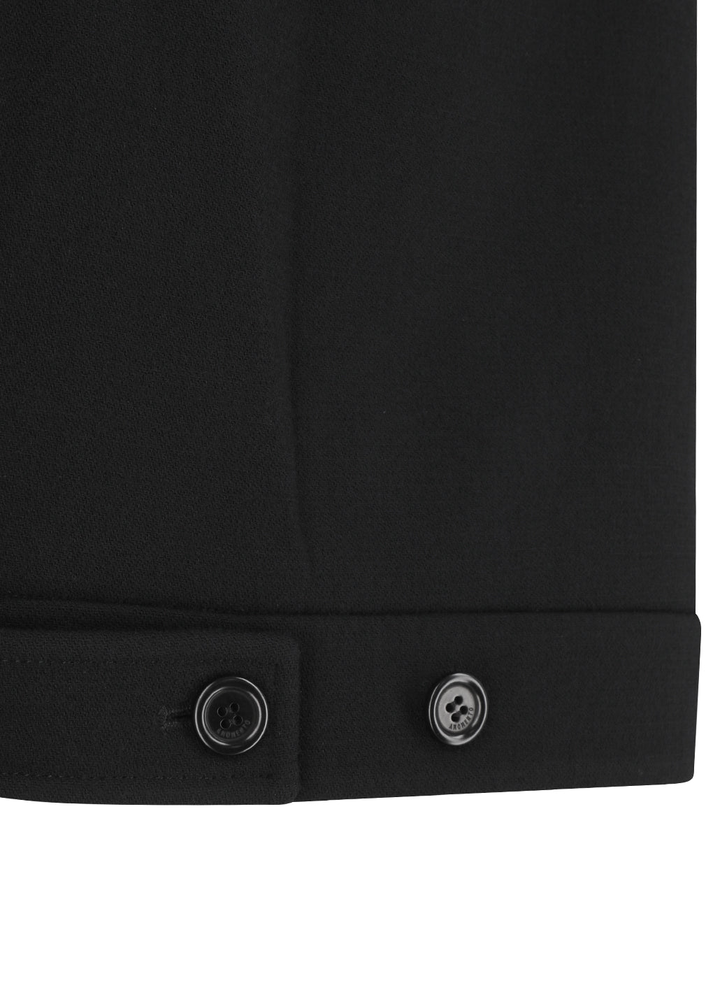 wool crop jacket, black