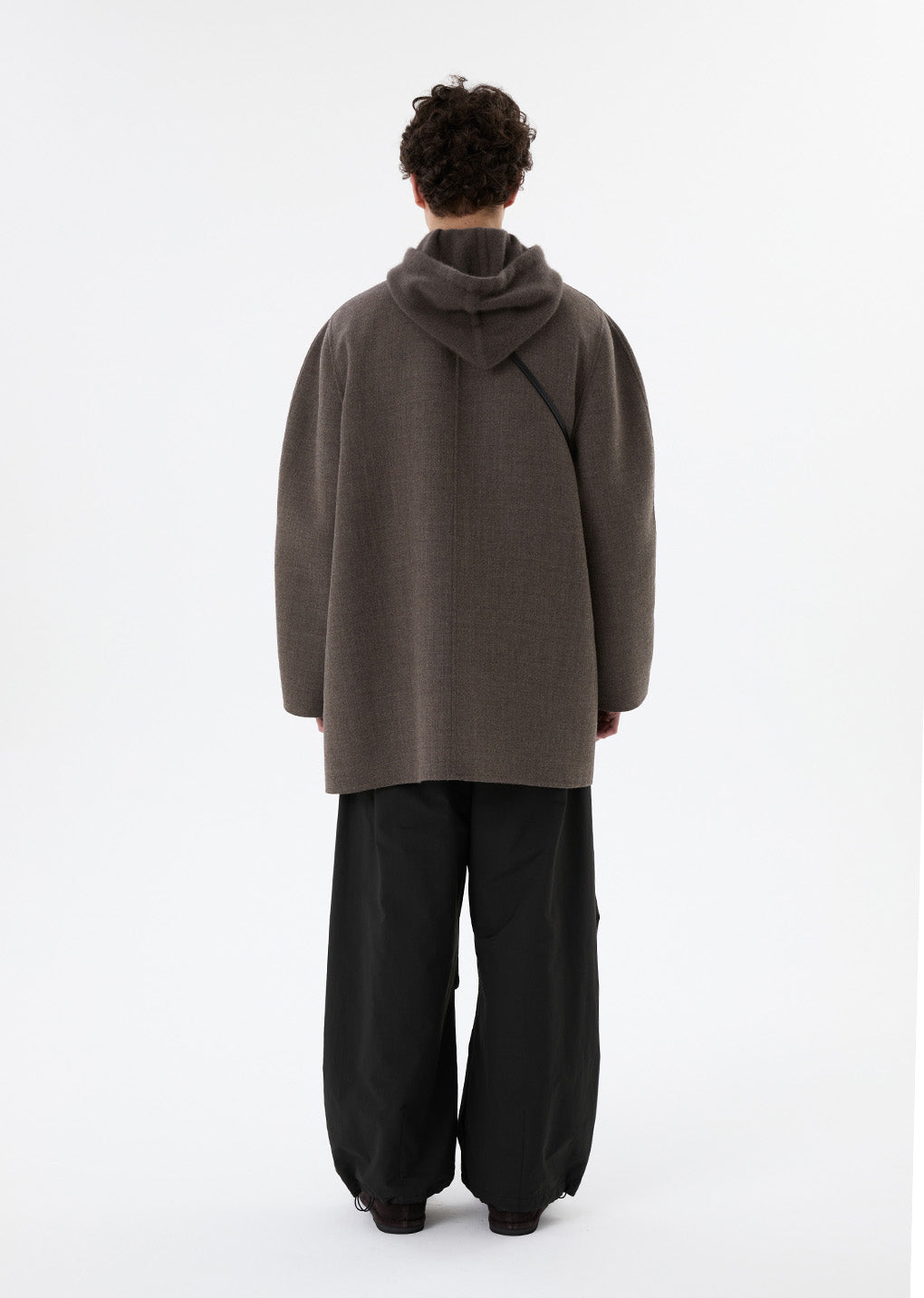 handmade raglan coat, brown