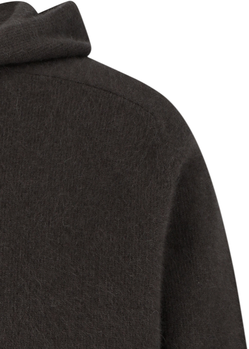 racoon hoodie knit, brown