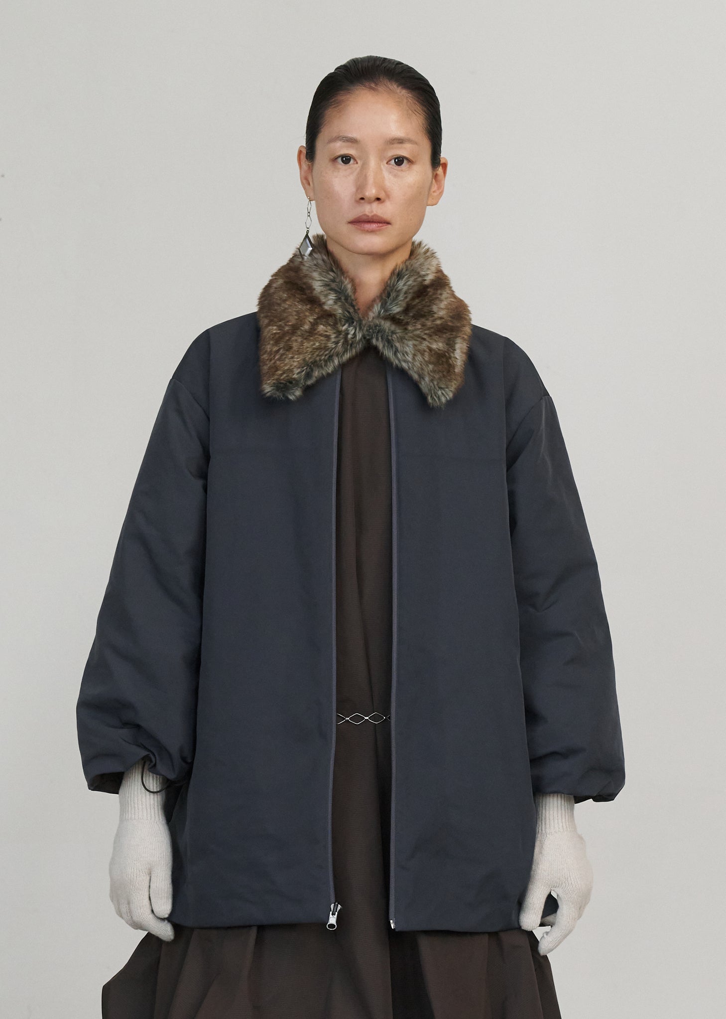 MIXED FUR NECK WARMER