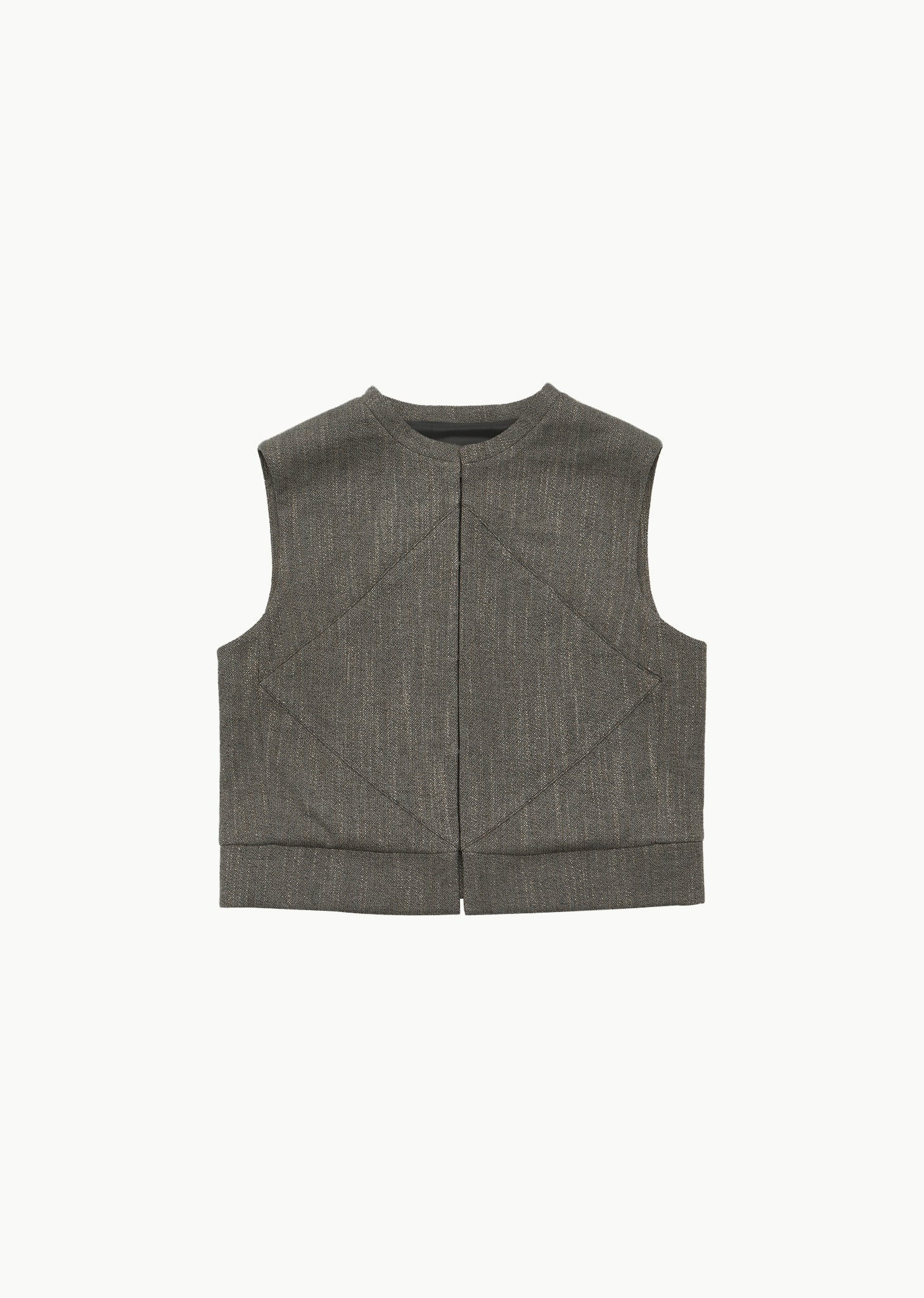 WOOL TWEED MOTIVE VEST (2 COLORS)