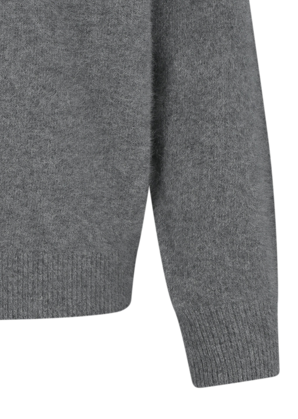 racoon hoodie knit, charcoal
