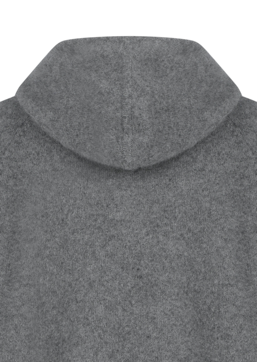 racoon hoodie knit, charcoal