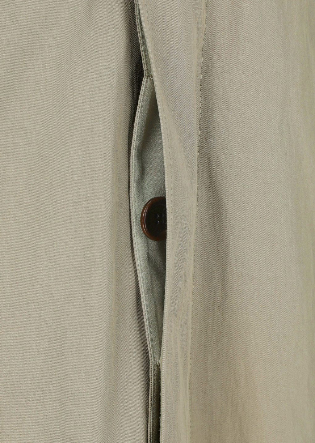cotton nylon shirring coat, khaki