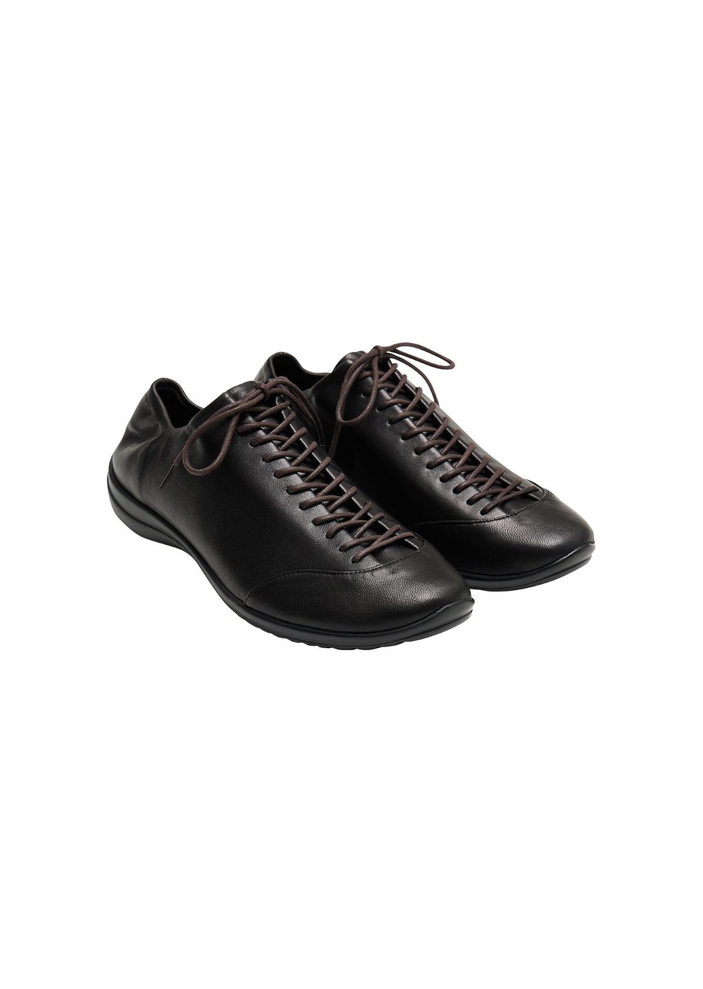 vibram lace-up sneakers, black