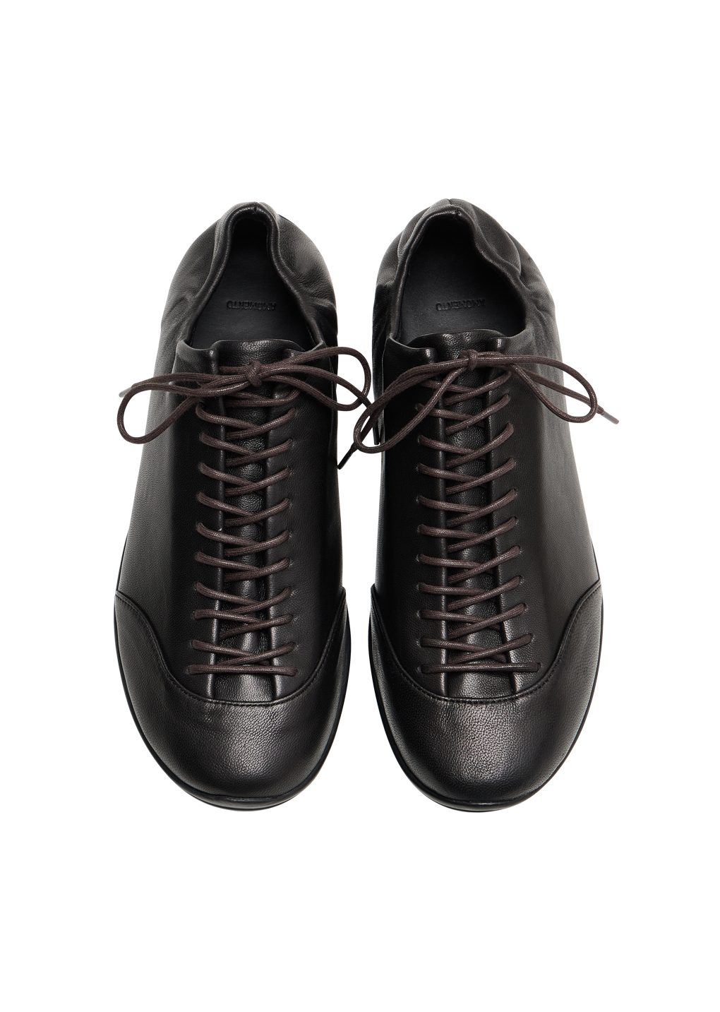 vibram lace-up sneakers, black