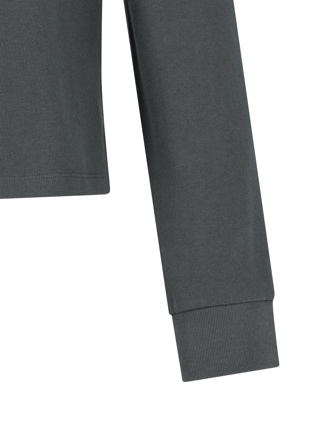 henley neck long sleeve, charcoal