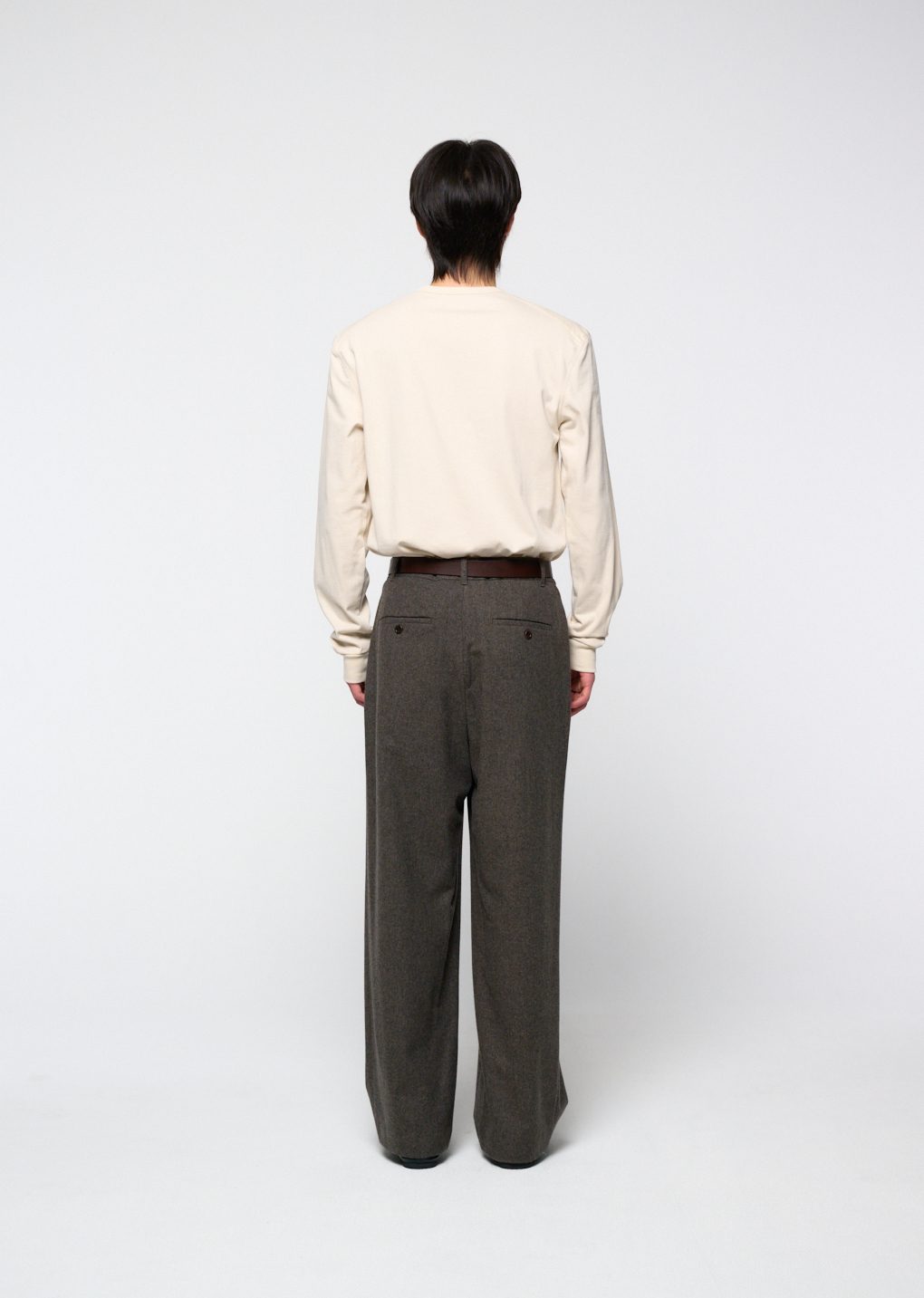 henley neck long sleeve, ivory