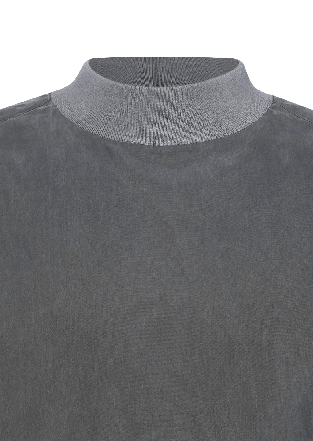 cupro ribbed pullover, grey