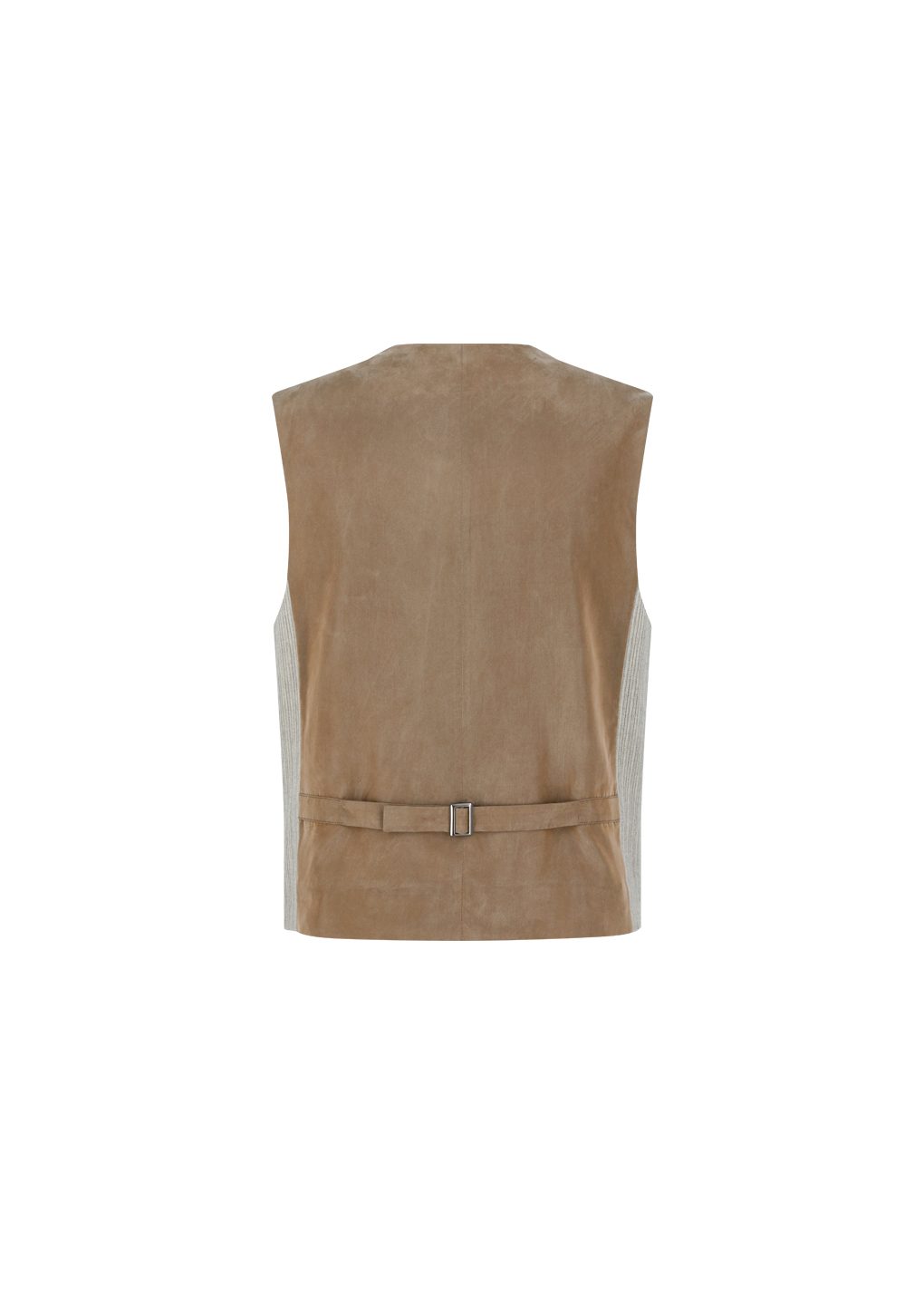 men's stripe pocket vest, beige