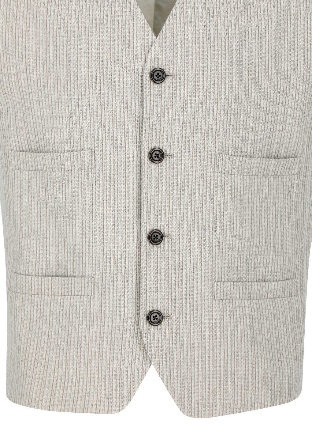 men's stripe pocket vest, beige