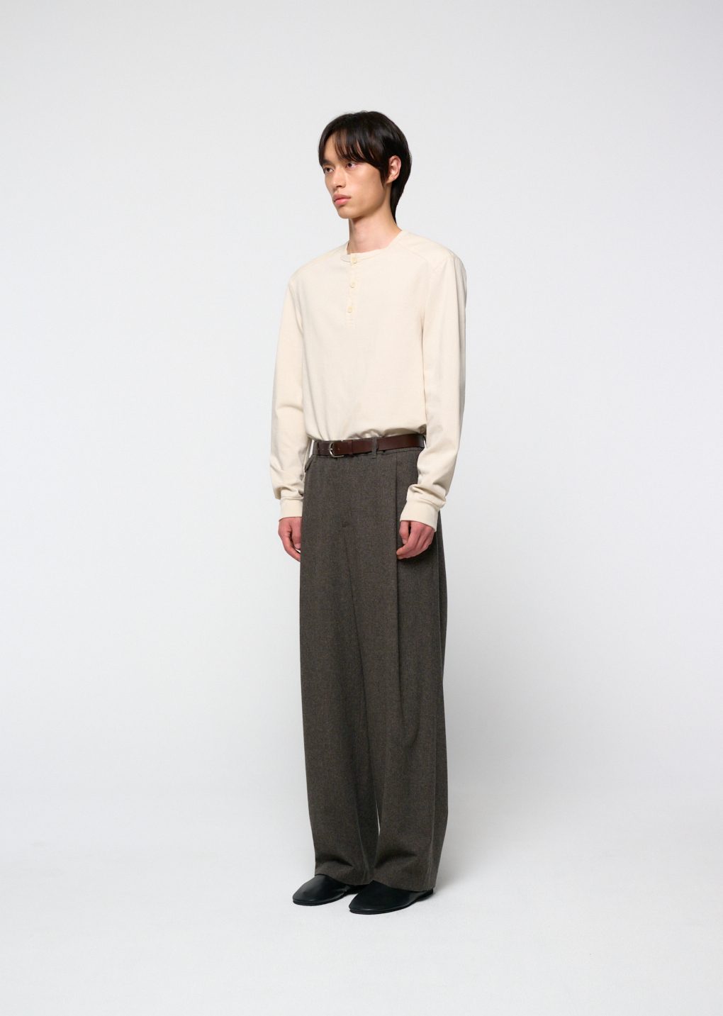 men's classic belt, dark brown