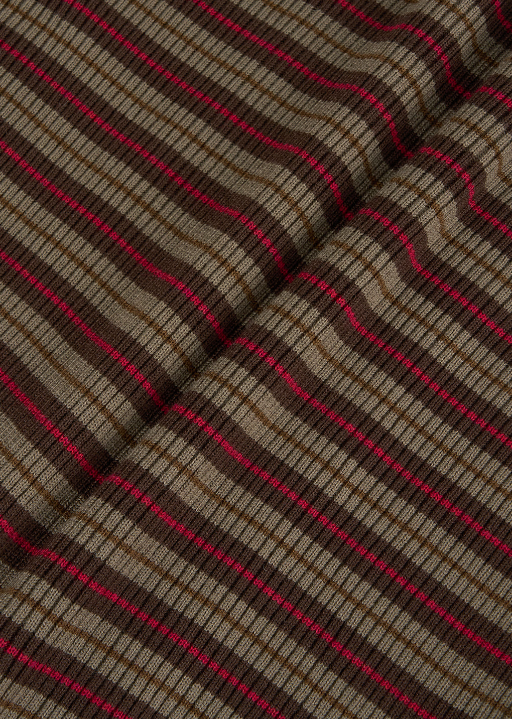 stripe zip up cardigan, brown