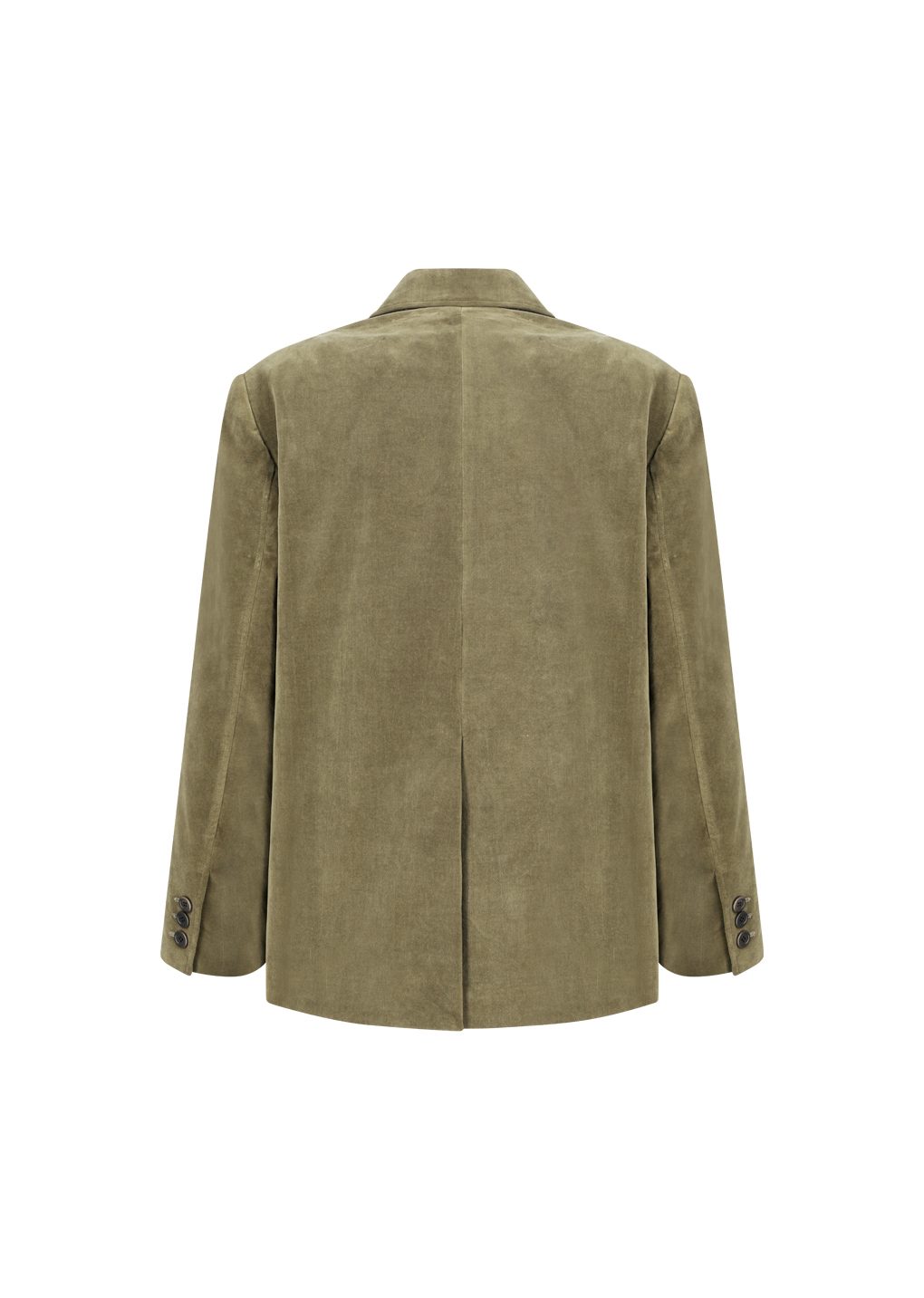 velvet oversized jacket, khaki