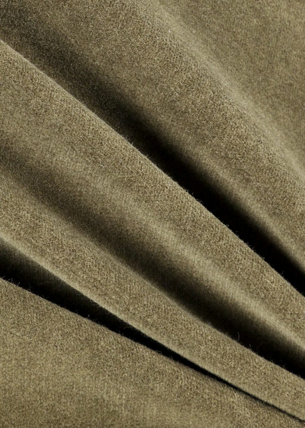 velvet oversized jacket, khaki