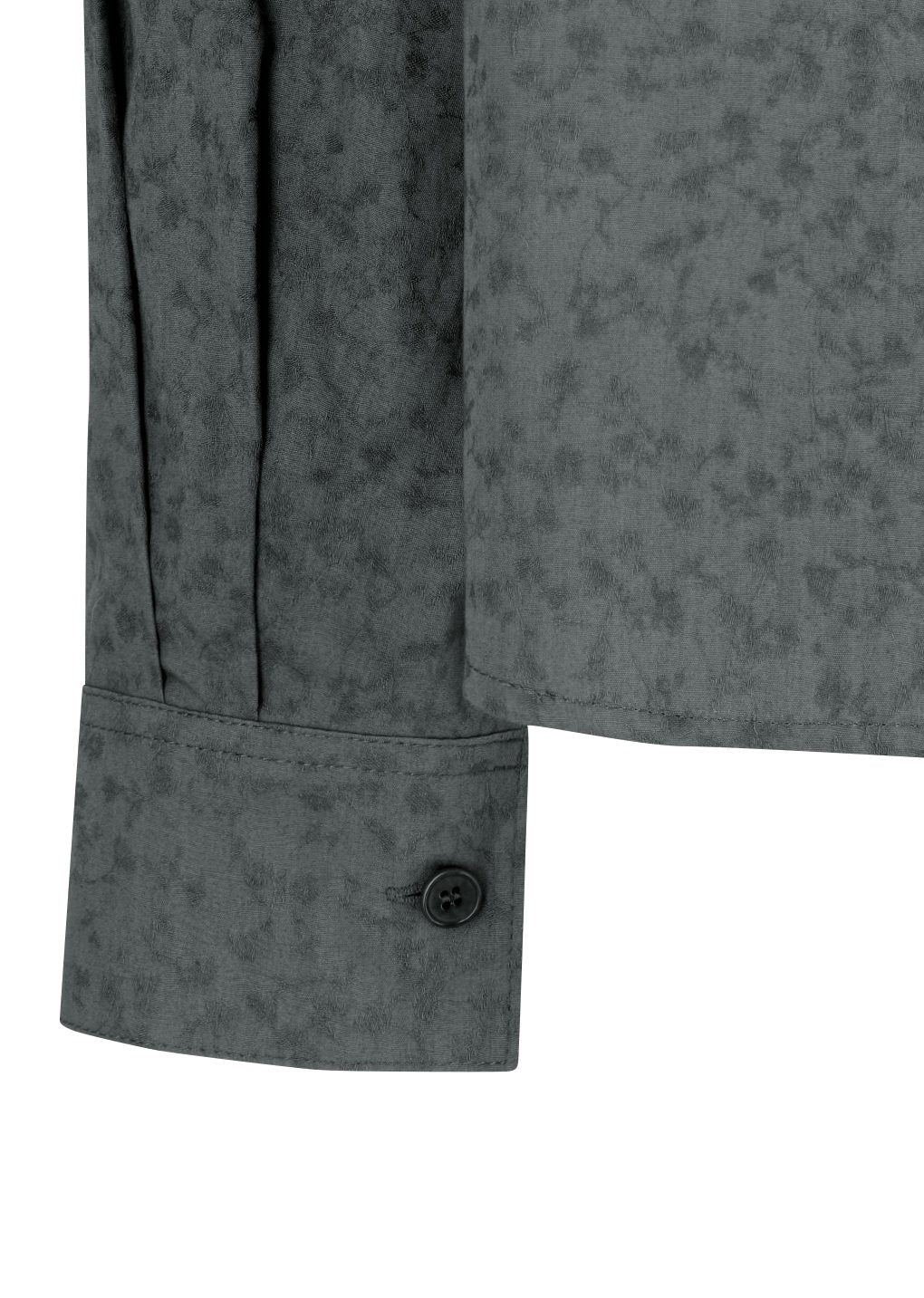 floral basic shirt, grey