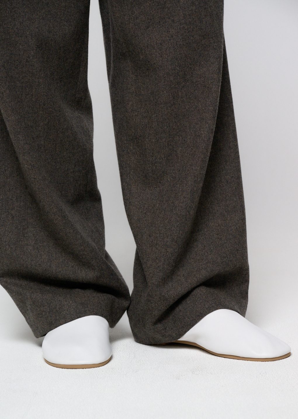 men's lambskin slip on loafer, white