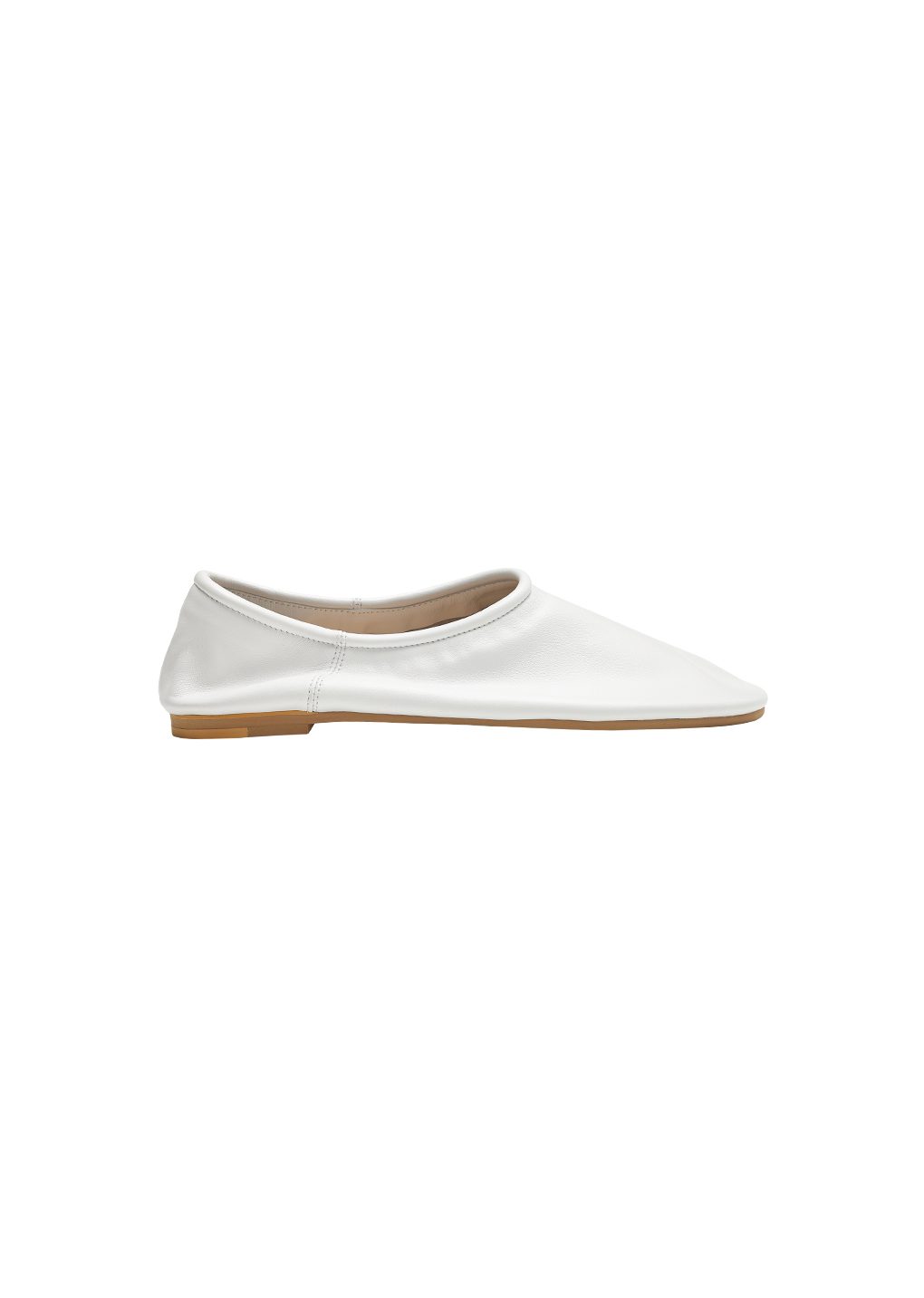 men's lambskin slip on loafer, white