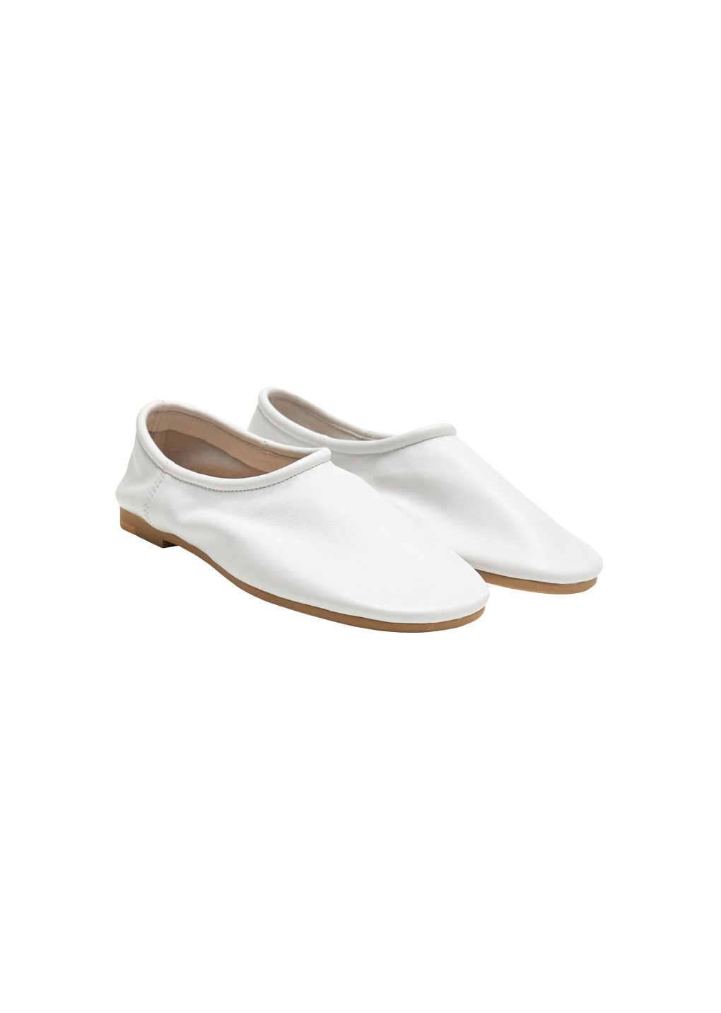 men's lambskin slip on loafer, white