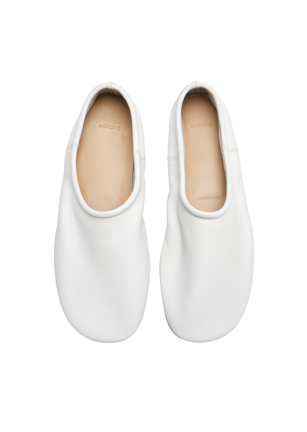 men's lambskin slip on loafer, white