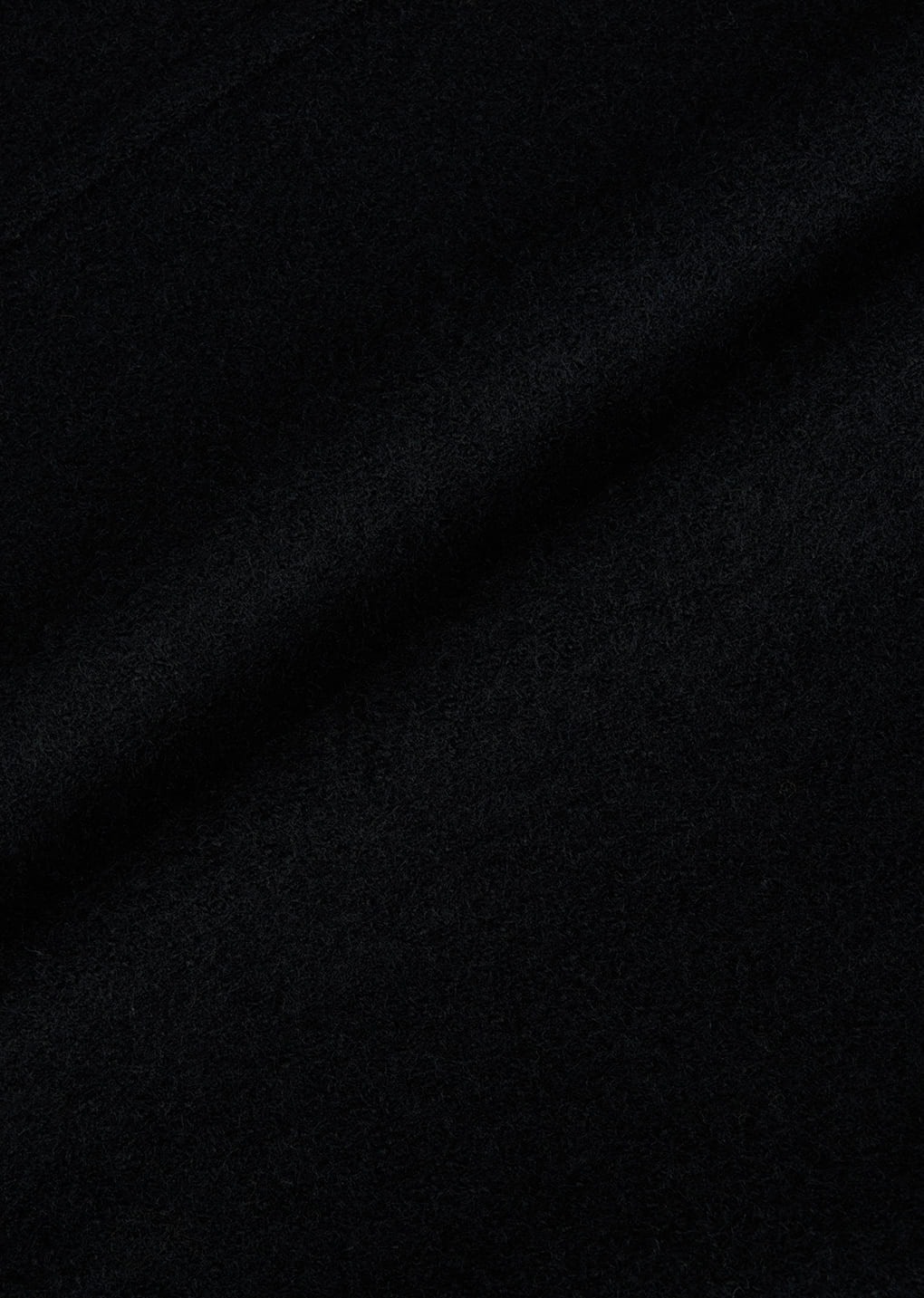 belted mid coat, black