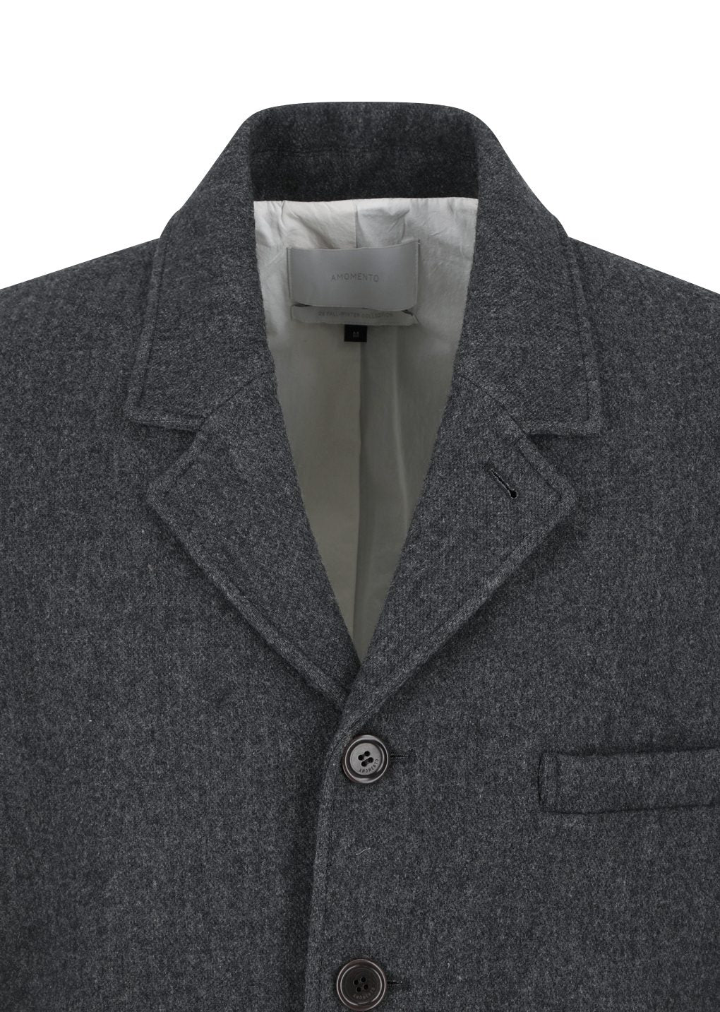 wool oversized jacket, charcoal